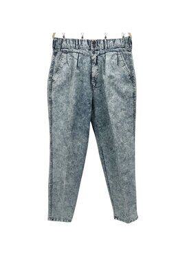 Vintage Bugle Boy Womens 18 / 34M Mom Jeans Acid Wash Denim High Rise Tapered